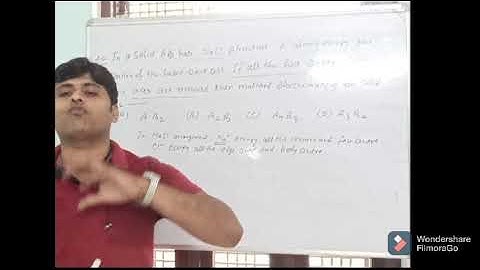 In a solid AB has NaCl structure A atoms occupy the corners of the Cubic unit cell.