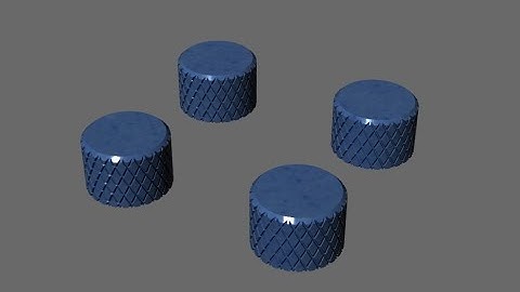 How to make a knurled guitar volume knob with design spark mechanical