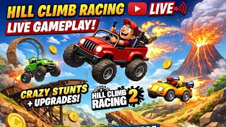 🔥 Hill Climb Racing 2 Live Gameplay | Crazy Stunts + Upgrades | Nonstop Fun 🚗💨 screenshot 5