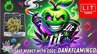 Blazing up Sour Pop from LIT Farms! Mrs Dank Flamingo Review!!