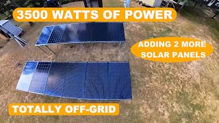 installing two extra solar panels the cheap /easy way by OKLAHOMA OFF-GRID 1,490 views 8 months ago 8 minutes, 38 seconds
