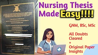 How to write Nursing Thesis/Nursing Research/ Nursing project/Dissertation Part 2(Writing Chapter1)