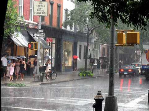 Image result for rain on a city