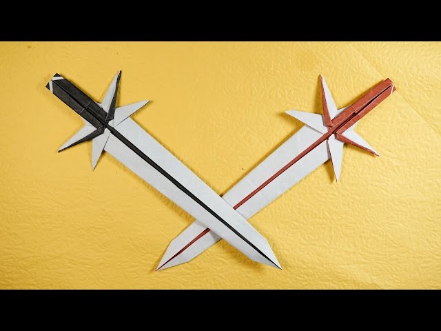 Paper Yoru Sword 2.0 (Origami Mihawk's Sword from One Piece) Tutorial  (Henry Pham) 