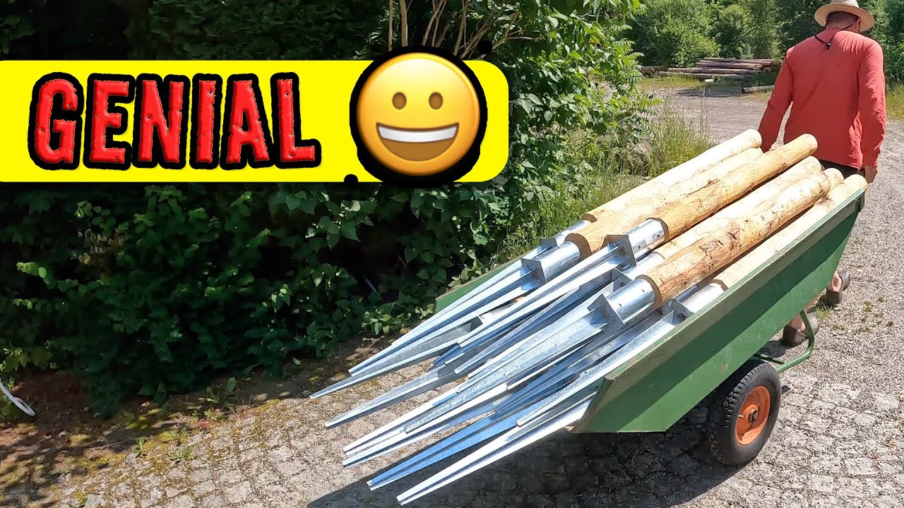 So baut man einen Staketenzaun in wenigen Stunden