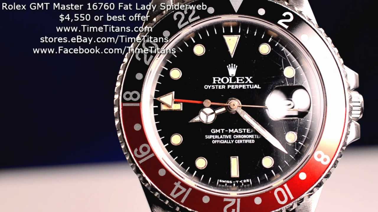 fat lady rolex gmt master ii