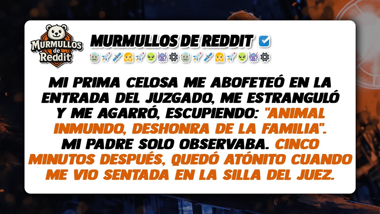 Mi prima me abofeteó en la puerta del juzgado, me llamó 'animal inmundo' y luego ocupé el asiento...