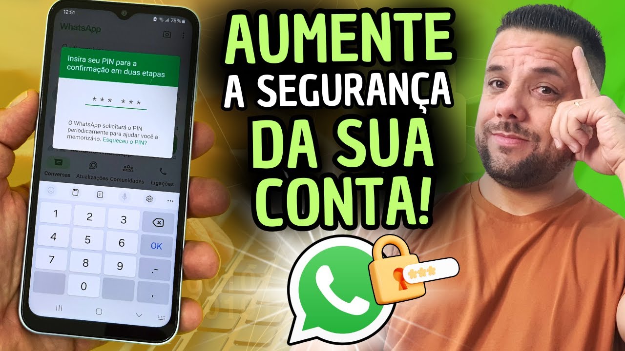 Como ATIVAR e USAR a função VERIFICAÇÃO EM DUAS ETAPAS no WHATSAPP do ...