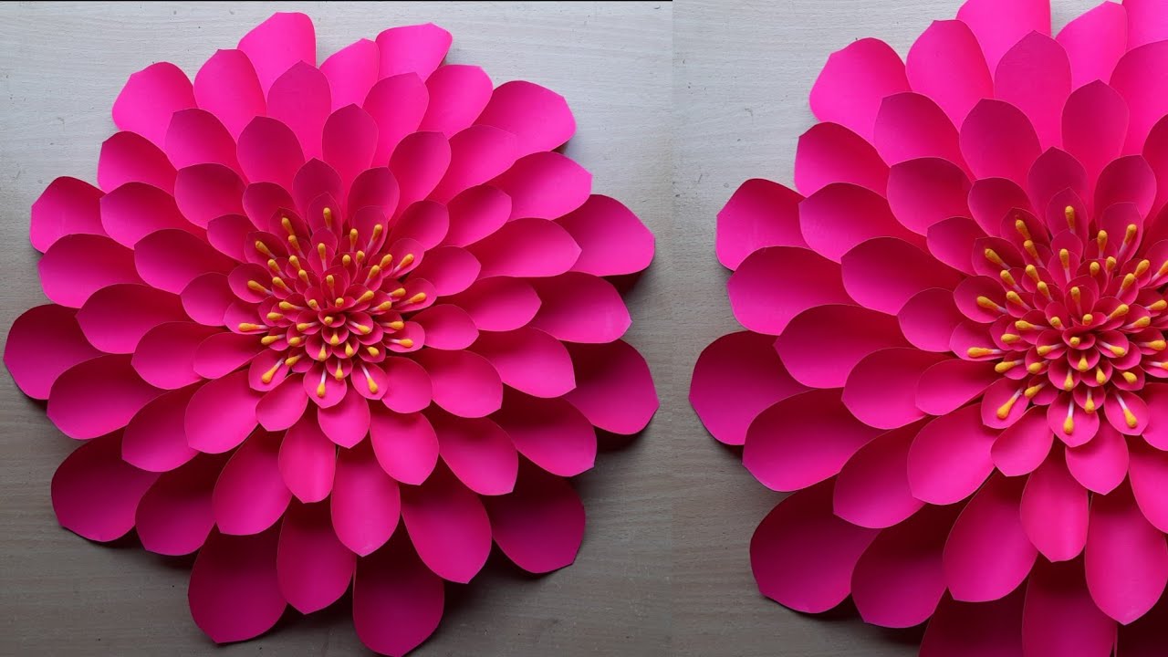 Paper Flower Wall Hanging | Wall Decor Ideas | Room Decor Ideas | Craft