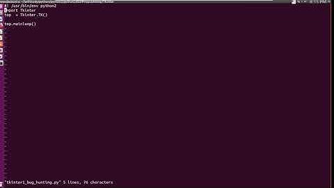 python2 gui programming tkinter bug hunting 