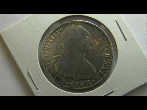 Monedas Antiguas De México - 8 Reales Carolus IIII 1792 FM