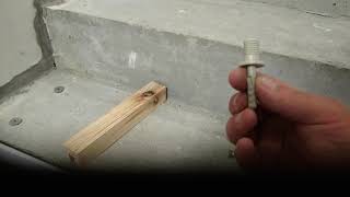 Як правильно змонтувати деревяні сходинки на бетонну основу.                          Без клею!