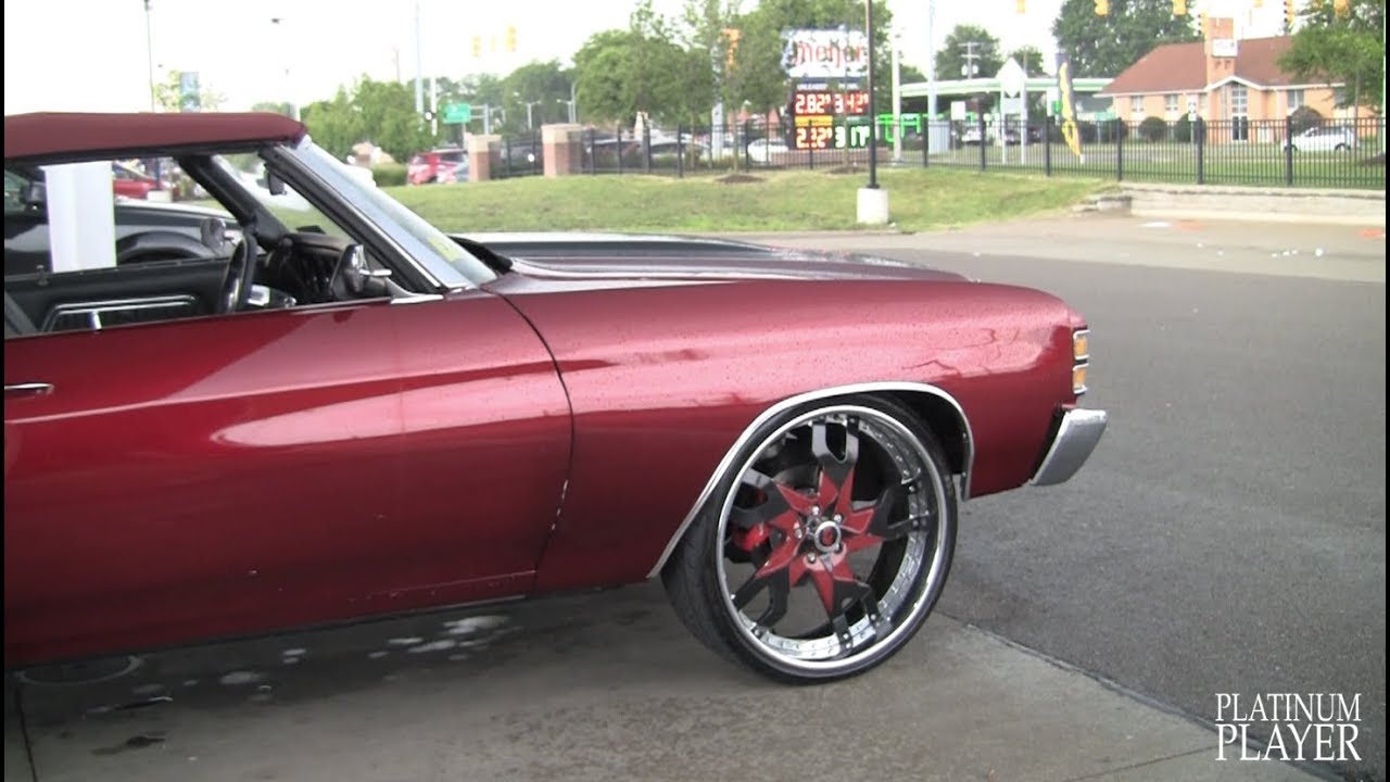 71 CHEVELLE on 24 INCH FORGIATO BASAMENTO- DETROIT - YouTube