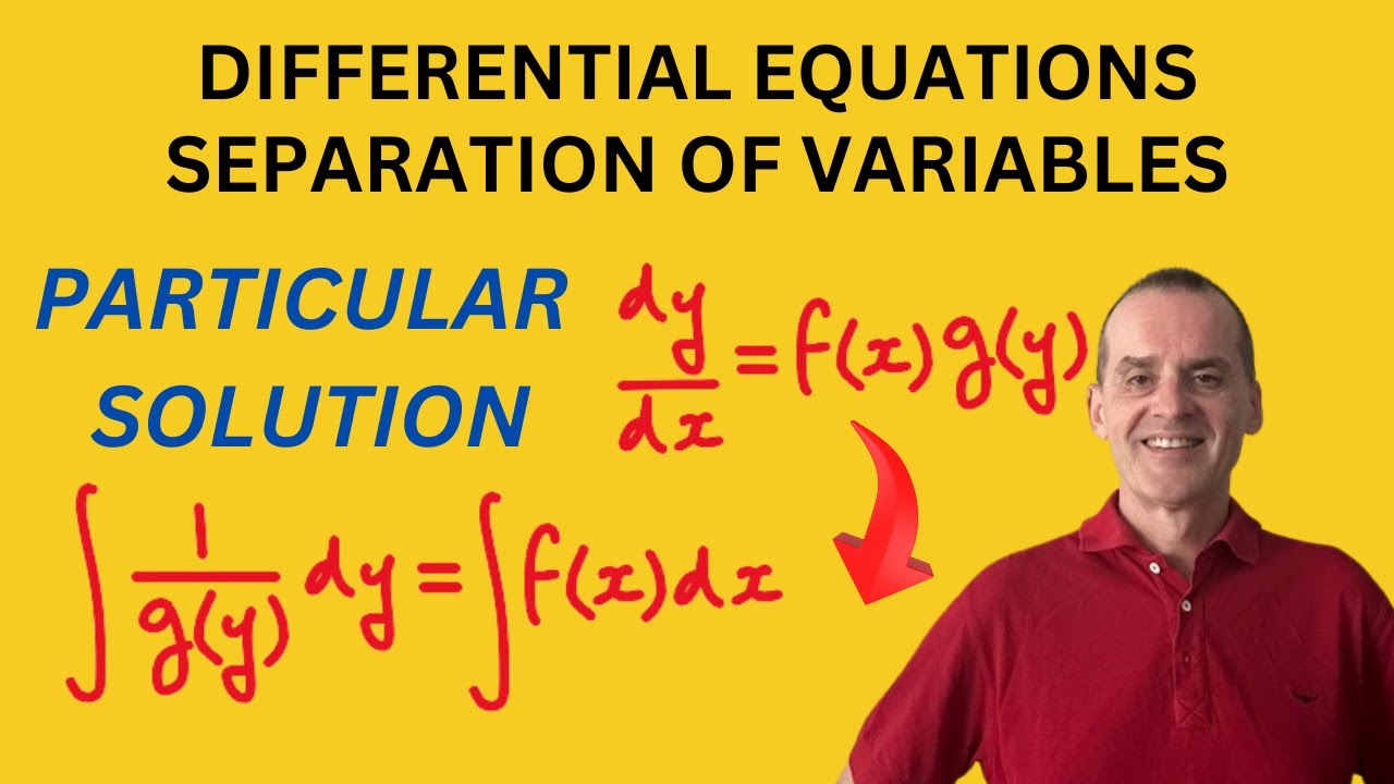 How to Solve Differential Equations By Separation of Variables ...