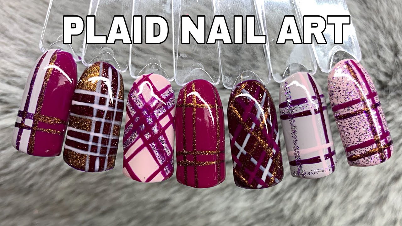 EASY PLAID GEL NAIL ART |  ISABELMAYNAILS