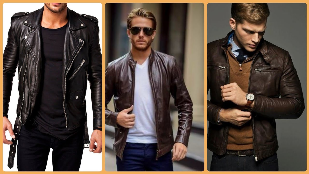 Men's leather jackets outfits. Herren Lederjacken Outfits.Костюмы ...