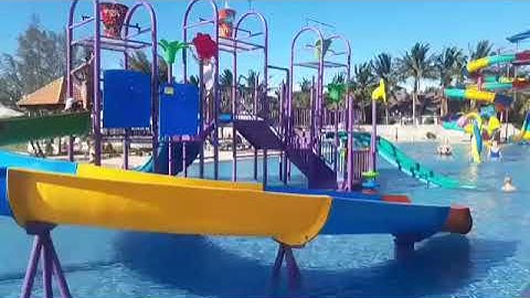 Khu vui chơi hồ bơi máng trượt cho #bé