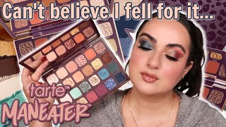 TARTE MANEATER NIGHTFALL EYESHADOW PALETTE REVIEW + LOOKS! WORTH THE HYPE?