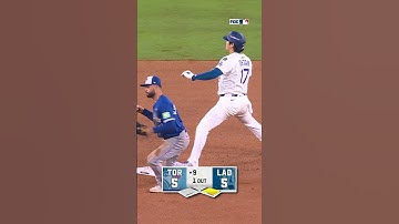 Ohtani CAUGHT Stealing 👀 #Dodgers #ohtani #bluejays #baseball #worldseries
