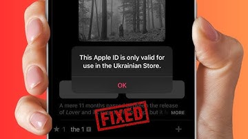 How to Fix This Apple ID is Only Valid For Use in The US/Ukraine Store iPhone