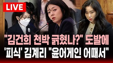[🔴속보]  배현진 "천박한 김건희에 긁혔나?" 도발 .. 