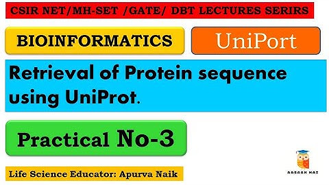 Retrieval Of Protein Sequence Using UniProt | Bioinformatics practical of UniProt |#bioinformatics