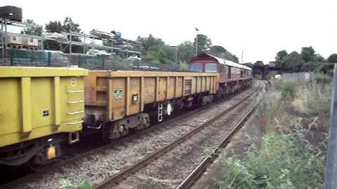 DB Schenker Class 66 & 59 66168-59202 Passing Lawrence Hill Working 6B65 With A 2 Tone