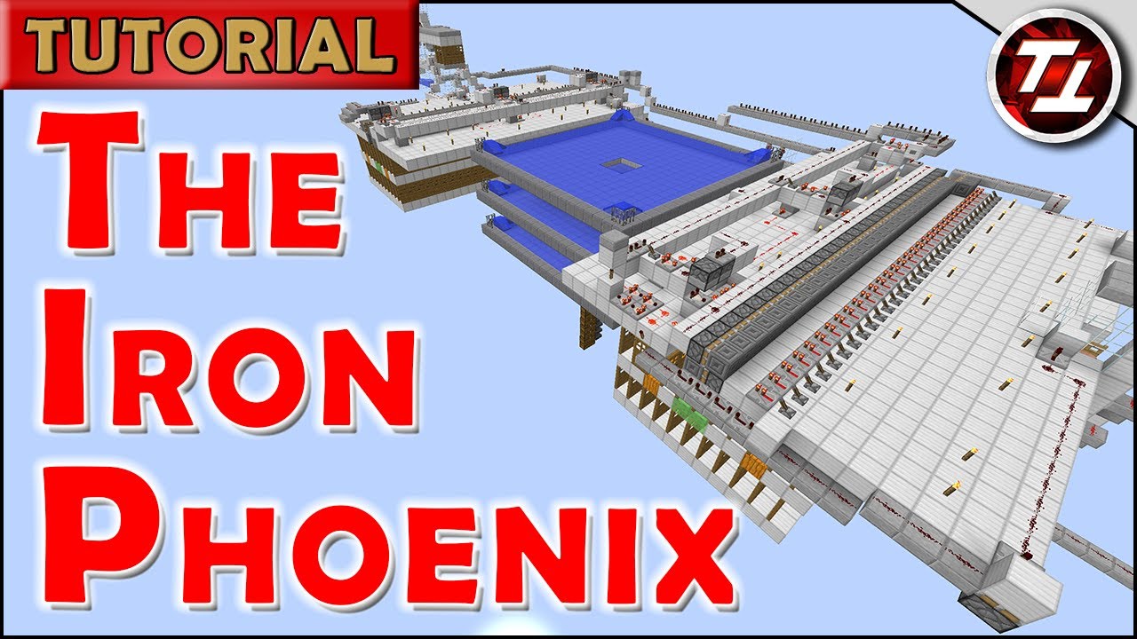 The Iron Phoenix Minecraft Self Assembling Iron Golem Farm 2600 Iron Hr Works In 1 12 Youtube