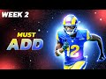 5 MUST ADD Wide Receivers | Week 2 Fantasy Football Waiver Wire