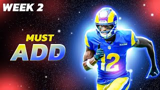 5 MUST ADD Wide Receivers | Week 2 Fantasy Football Waiver Wire