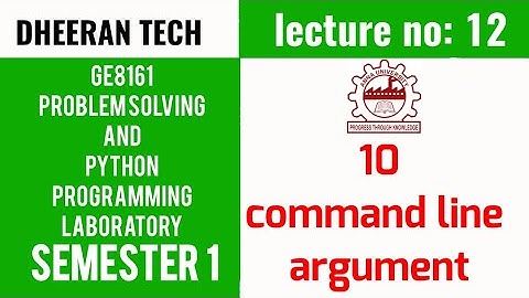 GE8161|PSPP LAB|Manojkumar Lectures|PYTHON LAB| command line arguments program