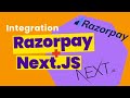 Razorpay with Next.JS integration 