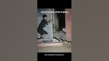 Normal People Afraid of Ghost 🤒😱 #fearless #shorts #youtubeshorts #funny #strongman