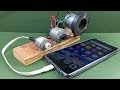 Free energy 100 mobile charging self running machine generator using dc motors