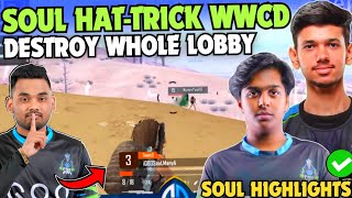 iQOOSouL Impossible HAT-TRICK WWCD ✅😳 SouL SPOWER & NAKUL Destroy Whole Lobby 🔥 Team SouL 🚀