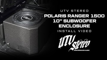 UTV Stereo 10" Subwoofer Enclosure for the Polaris® Ranger 1500