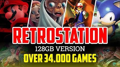 RetroStation 128 GB - 34,000 Ready to Play Games