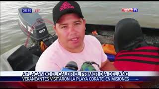 Playa de Coratei, un paraíso de Misiones