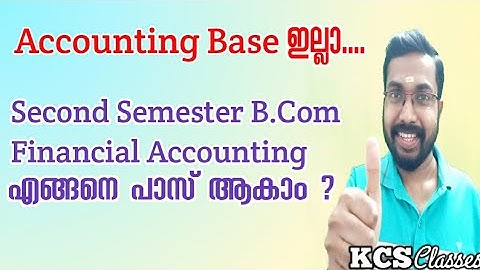 How To Pass Financial Accounting B.com 2nd Semester Easily