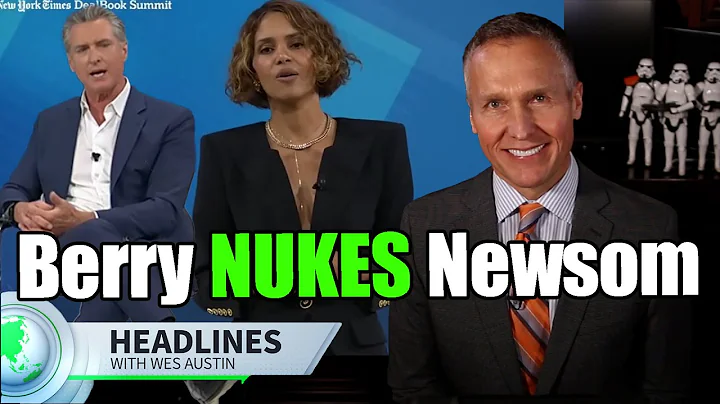 Halle Berry Stuns Crowd: Says Gavin Newsom Should NOT Be President #halleberry #gavinnewsom