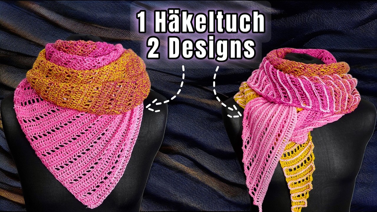Zwei Seiten, zwei Styles – mein vielseitigstes Häkeltuch bisher!