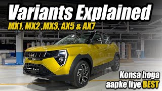 Mahindra XUV3XO - Variants Explained - Price, Features | Value For Money Variant ? Explained