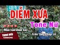 Karaoke Diễm Xưa Tone Nữ Nhạc Sống | Trọng Hiếu