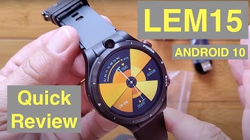 LEMFO LEM15 Android 10 MT6762 Dual Cameras 4GB/128GB 4G Bluetooth 5 Smartwatch: Quick Overview