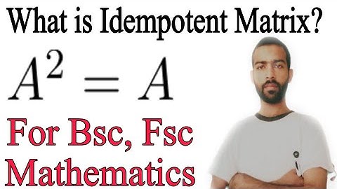 What is Idempotent Matrix? |@wamalomatetv451 |