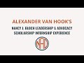 Check out Alexander Van Hook's internship experience!