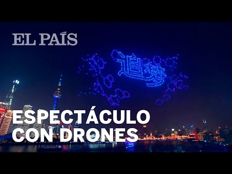 Los DRONES sustituyen a los FUEGOS ARTIFICIALES en SHANGHAI