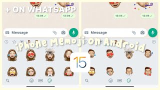 How To Get iOS Memoji for Android - iPhone Memoji on Whatsapp