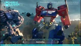 Loading screen Mobile legends X Transformers