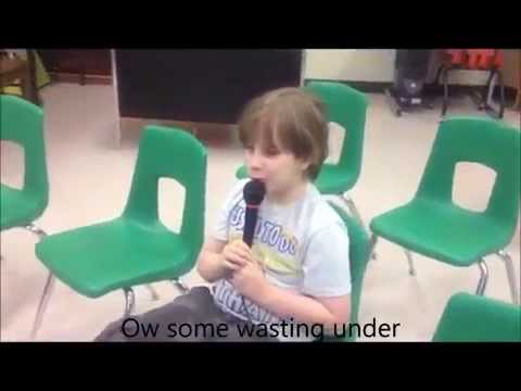 Non Verbal Autistic Child sings - A Whole New World With Lyrics